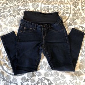 Old Navy Rockstar Maternity Jeans - Indigo wash - Full Panel - Size 12